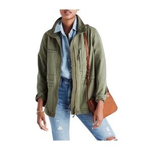 Madewell Utility Jacket in Olive Green